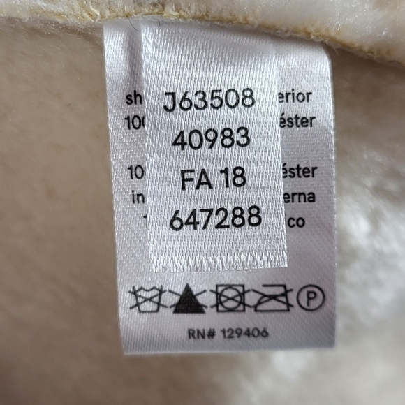 Venus Y2K Penny Lane Faux Suede & Fur Toggle Shearling Winter Coat Cream XS 0-2 - Picture 15 of 15